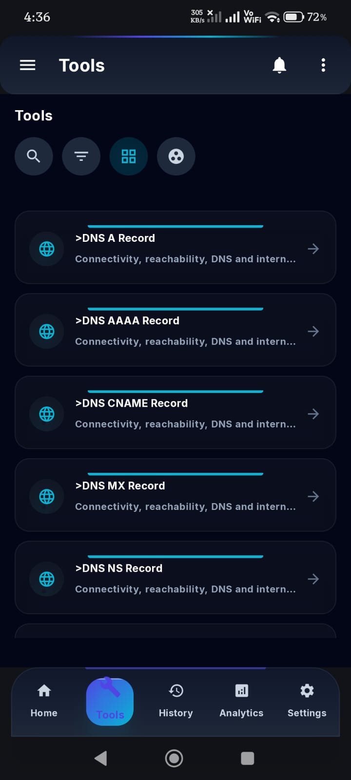 Network Copilot DNS records lookups